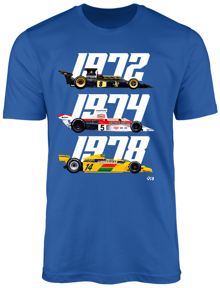 Emerson Fittipaldi 2-Team Formula 1 World Champion T-shirt