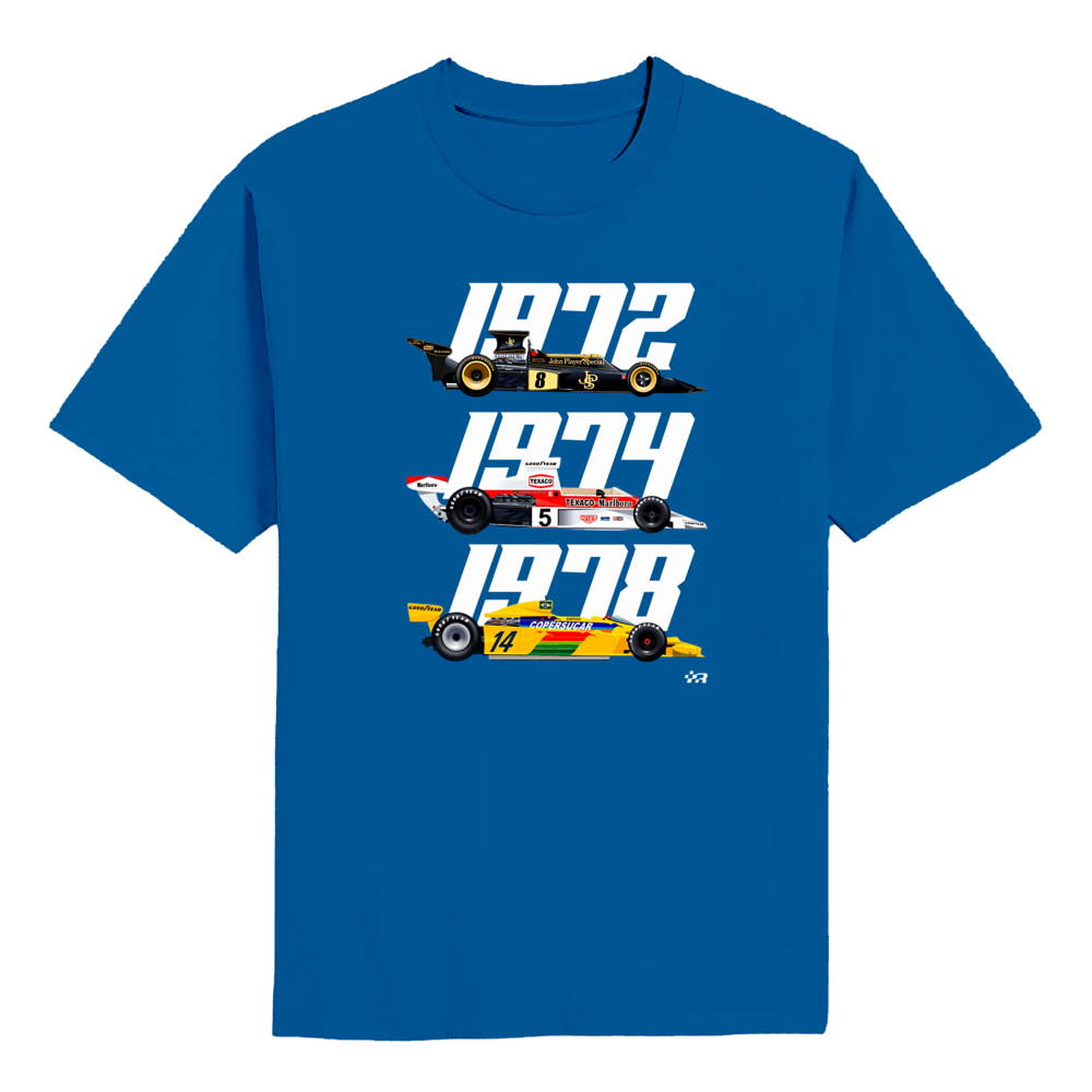 Emerson Fittipaldi 2-Team Formula 1 World Champion T-shirt