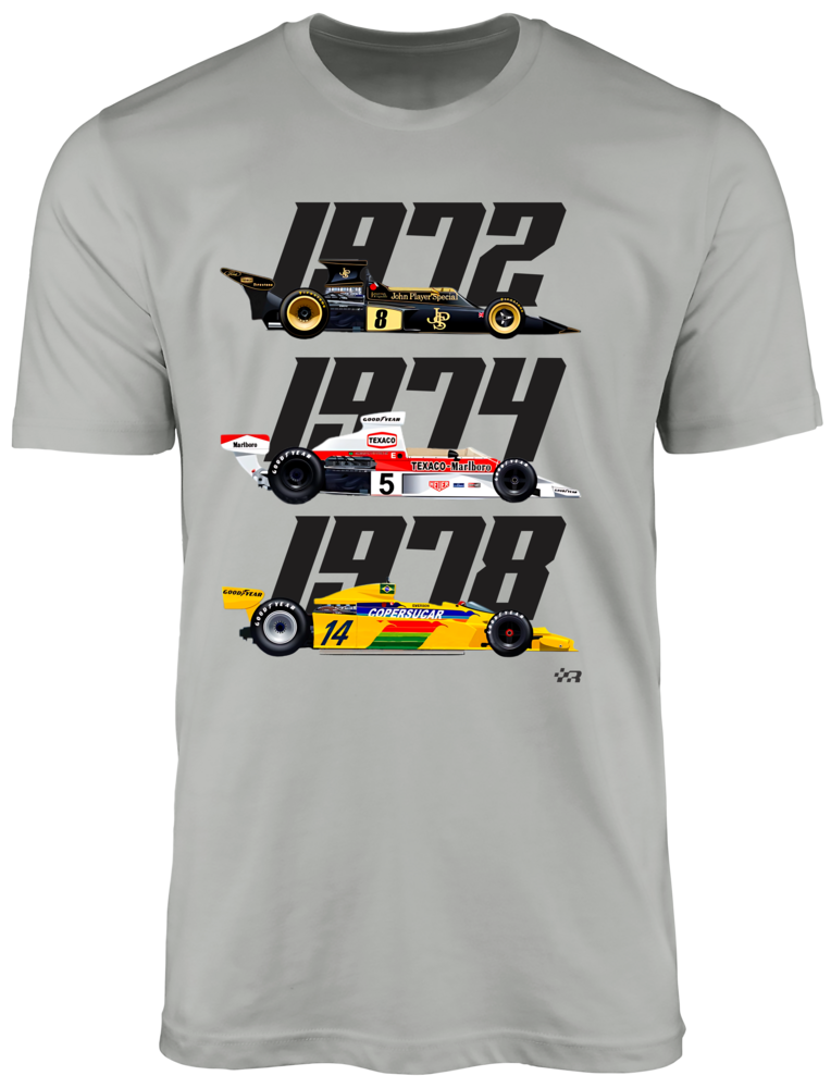 Emerson Fittipaldi 2-Team Formula 1 World Champion T-shirt