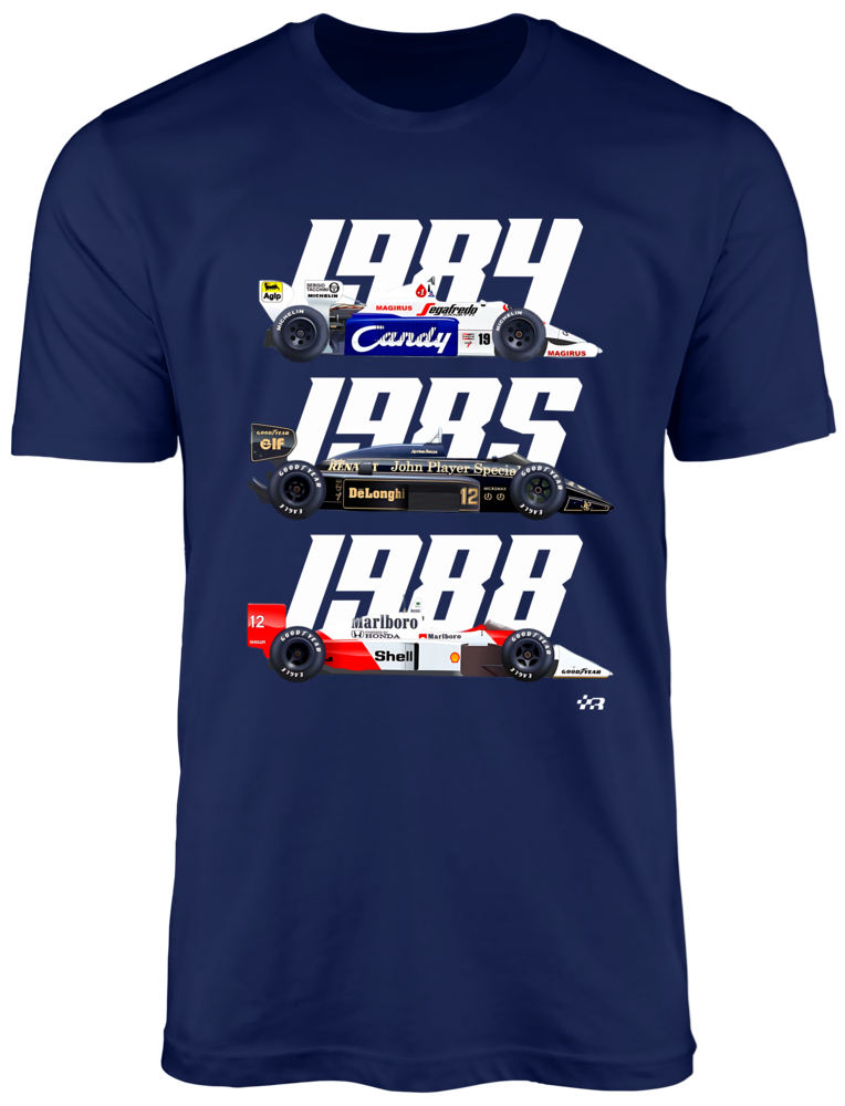 Toleman TG184 Lotus 98T McLaren Marlboro F1 Team Championship Car MP4 T-shirt