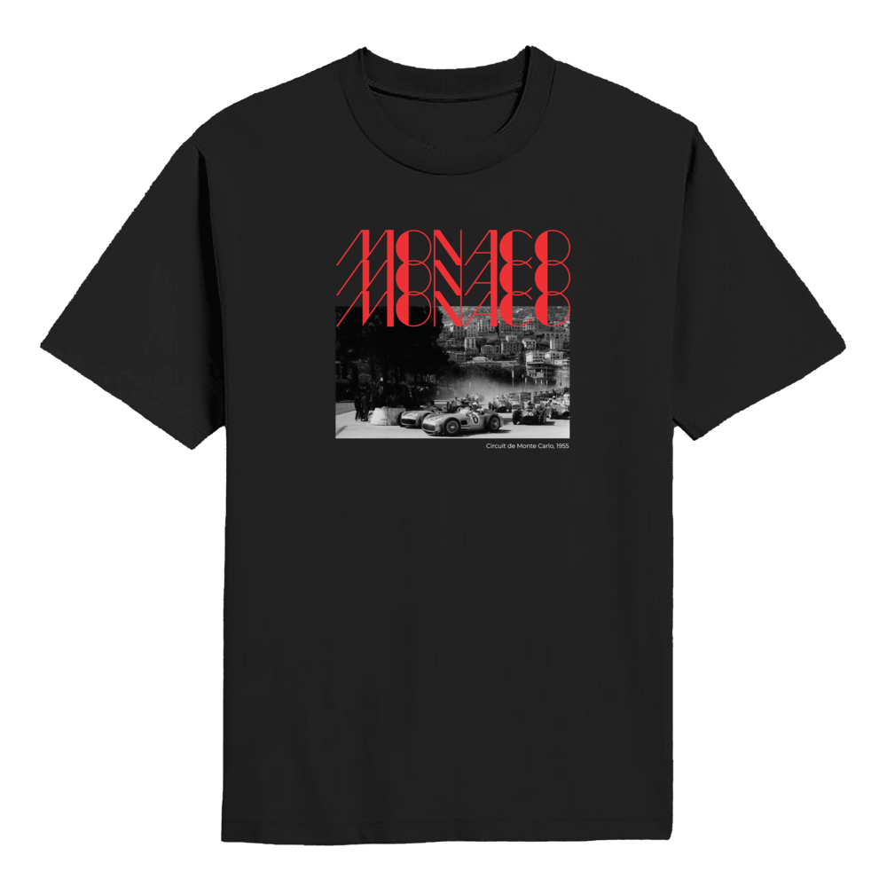 Monaco Circuit of Monte Carlo 1955 - Front Print T-shirt