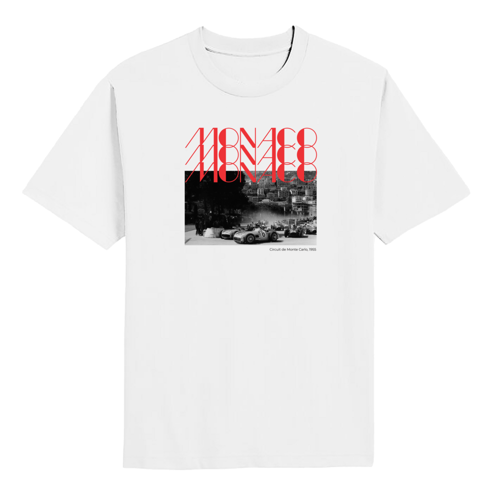 Monaco Circuit of Monte Carlo 1955 - Front Print T-shirt