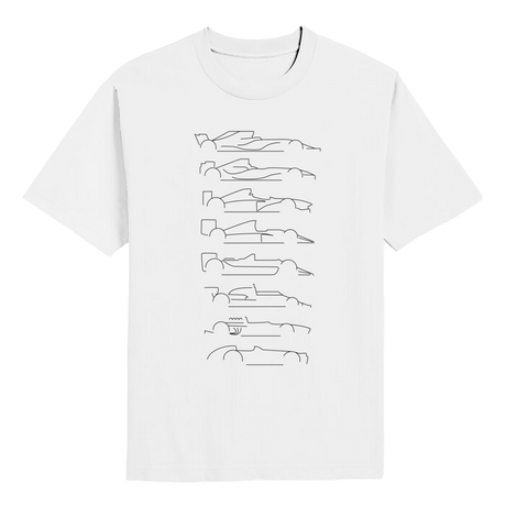 Formula 1 Cars Evolution Black T-shirt