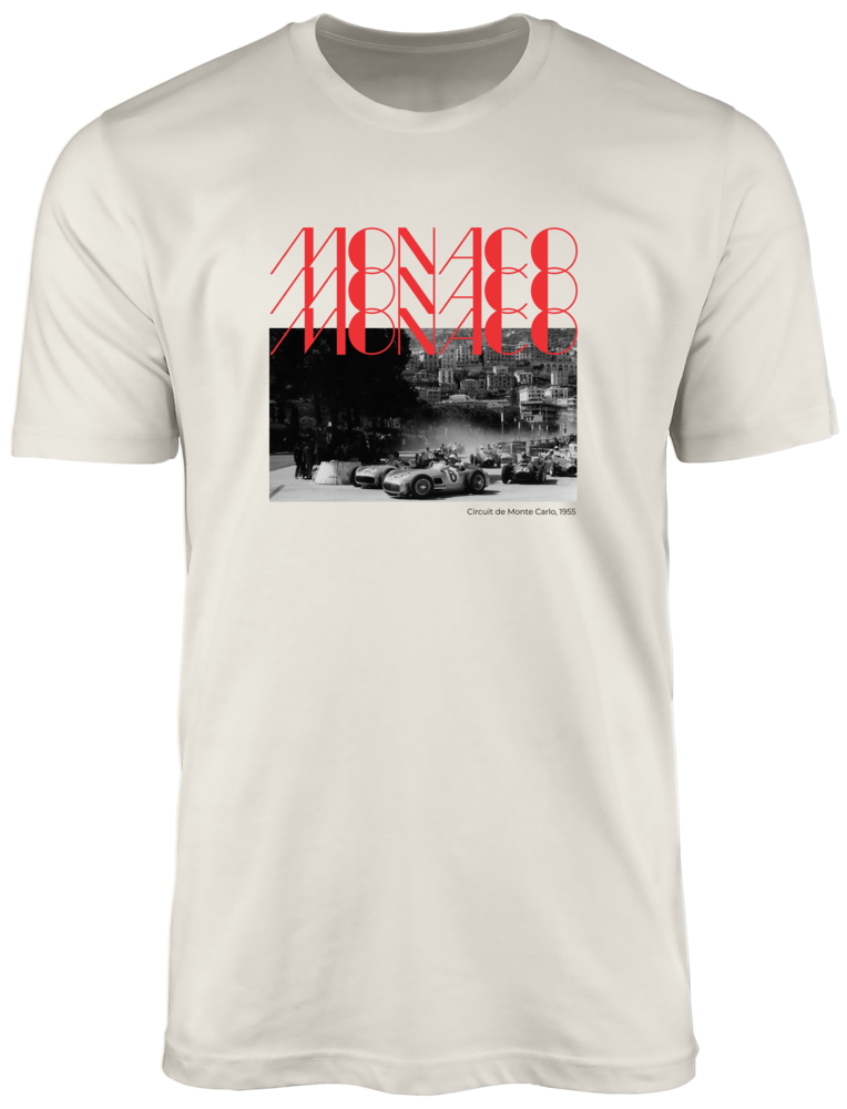 Monaco Circuit of Monte Carlo 1955 - Front Print T-shirt
